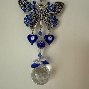 Blue Butterfly Wall Hanging Decor